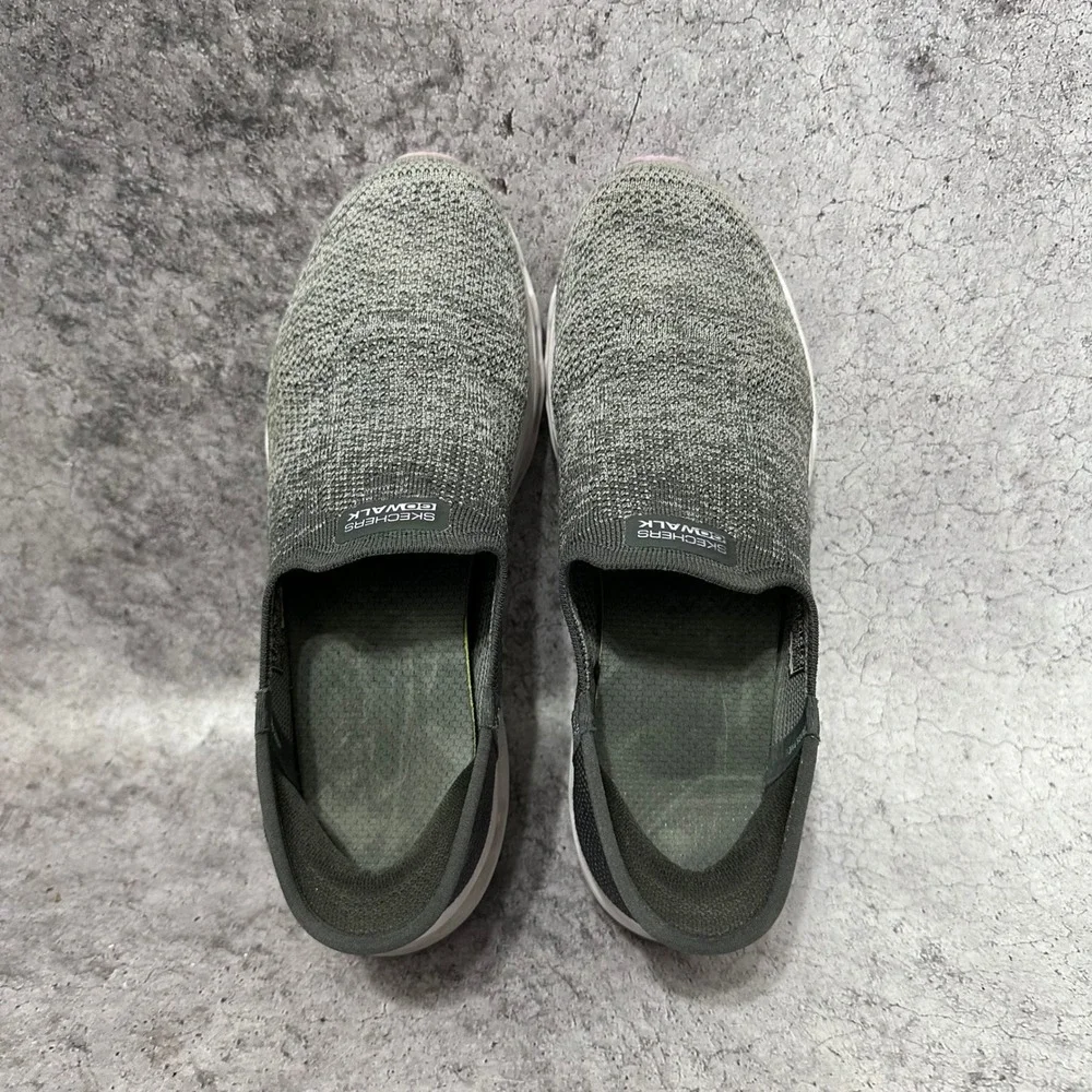 Skechers GO WALK Glide-Step 2.0 Venus Sneakers Women 9 Gray Slip-ins Comfort